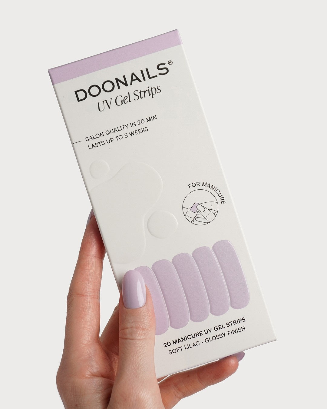 Soft Lilac Bandes en Gel