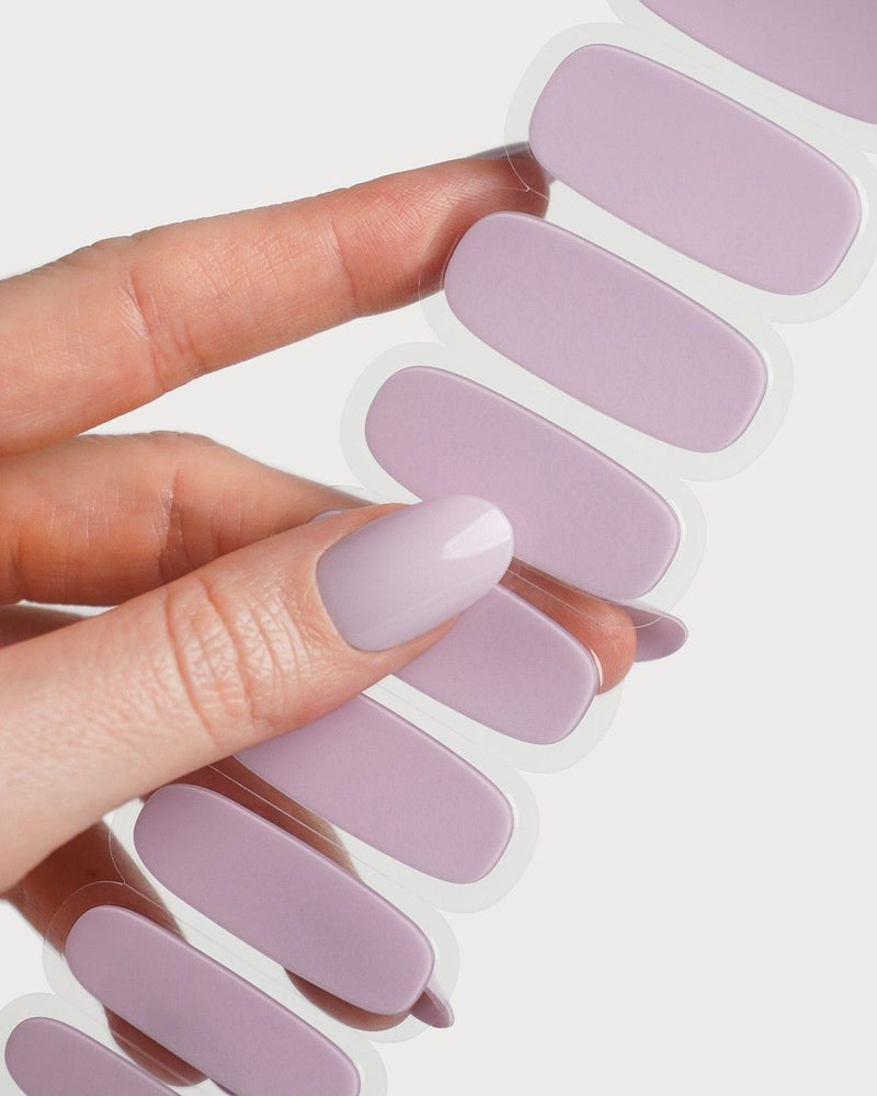 Soft Lilac Bandes en Gel UV
