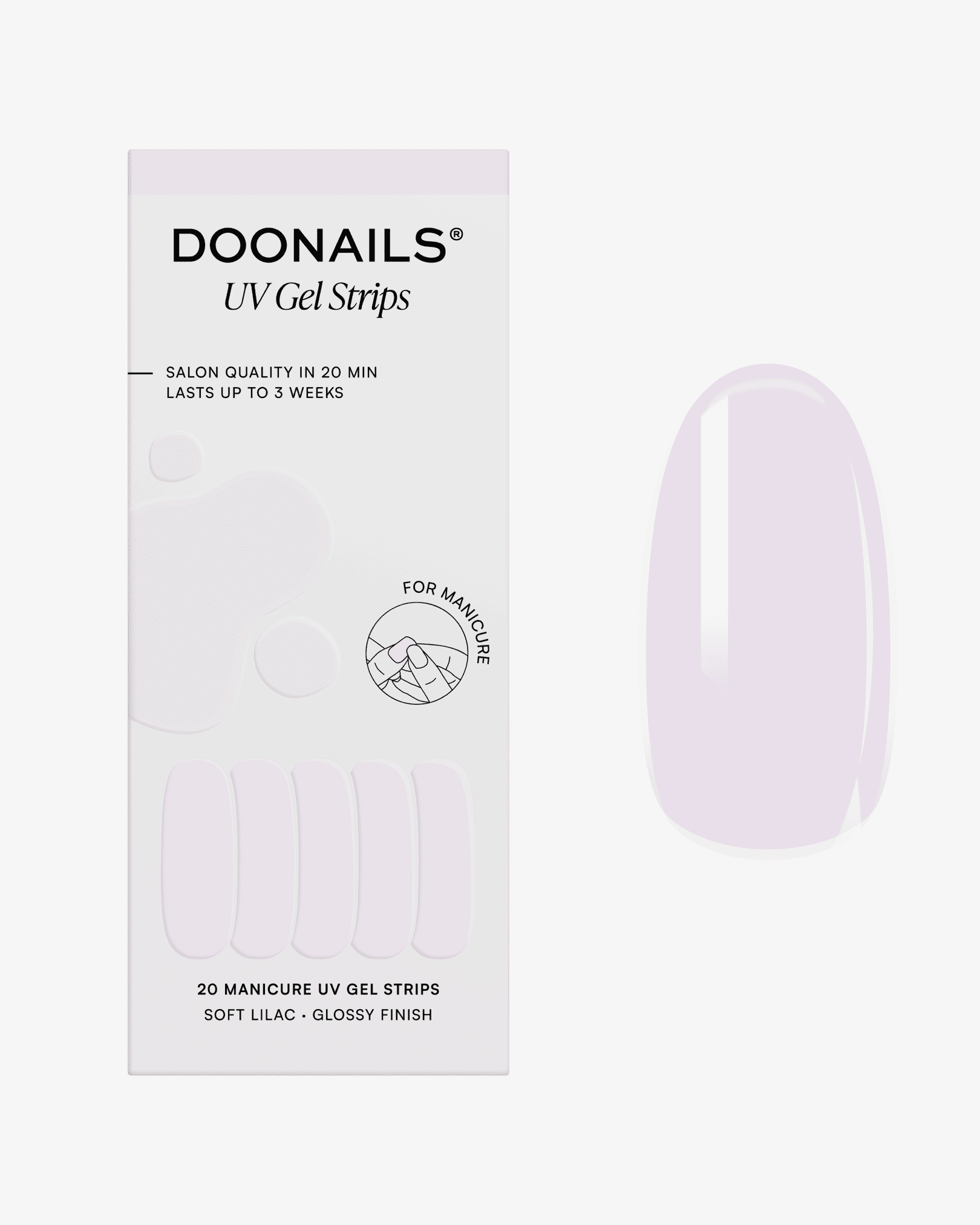 Soft Lilac Bandes en Gel