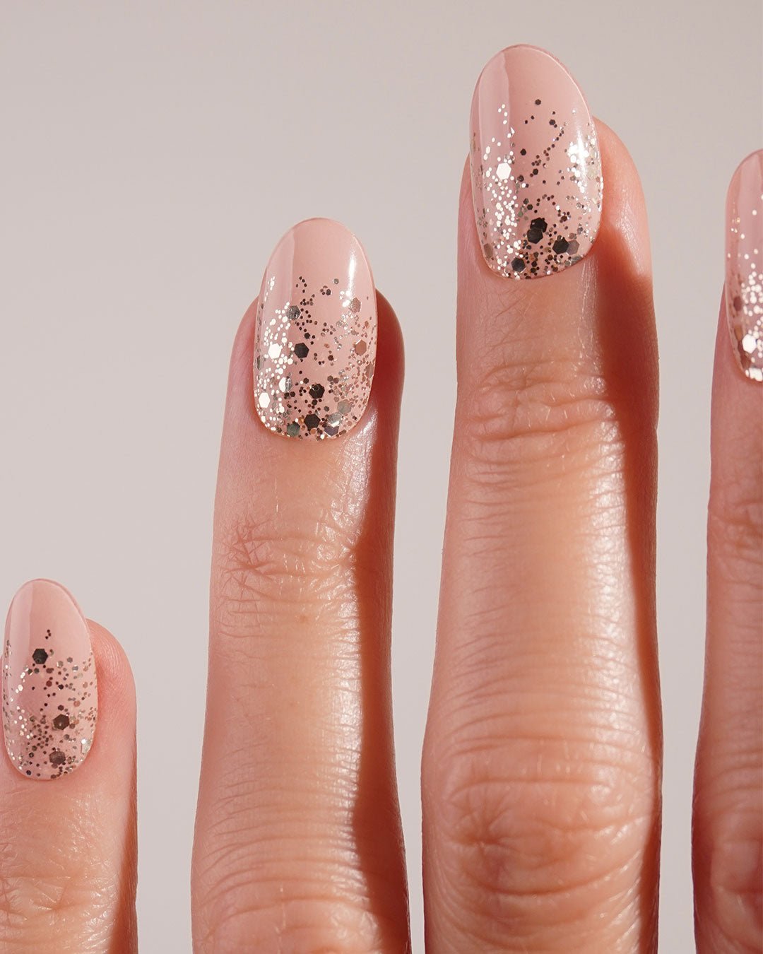 Gold Glitter Ombre Bandes en Gel UV