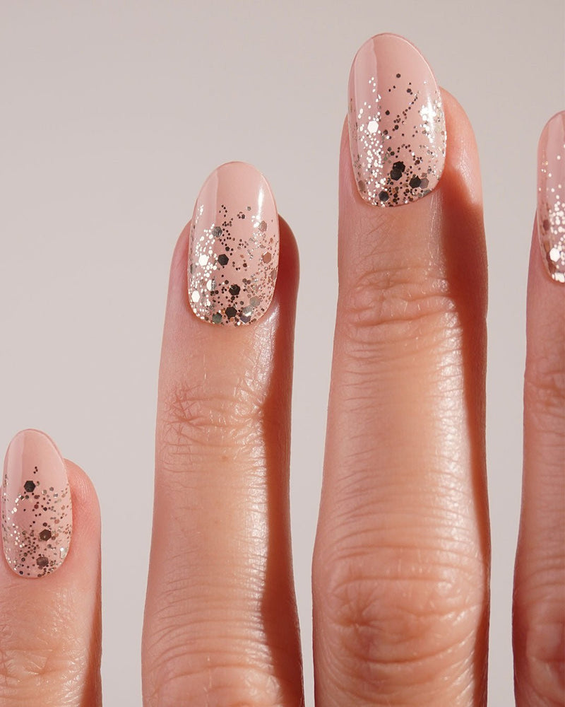 Gold Glitter Ombre Bandes en Gel - Doonails France