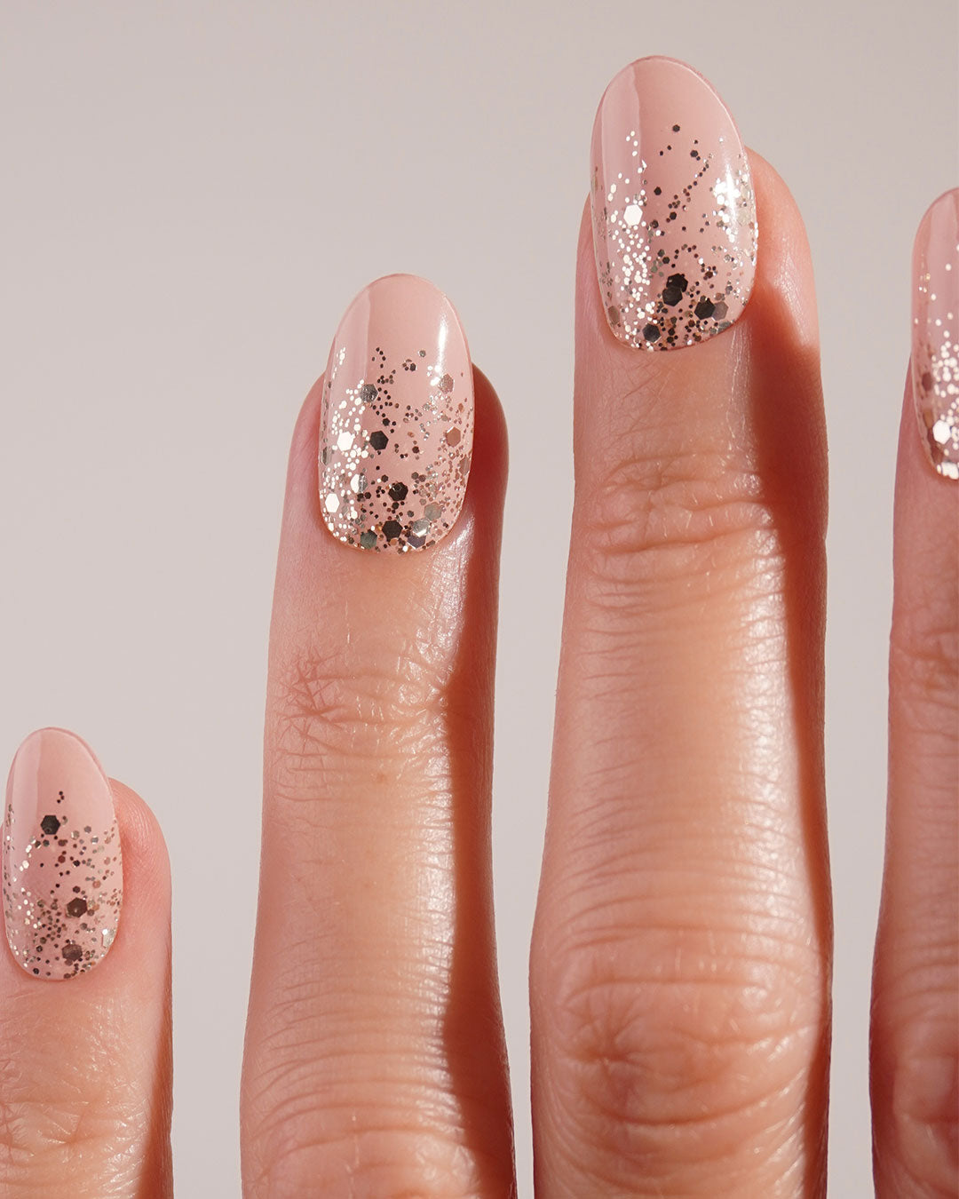 Gold Glitter Ombre Bandes en Gel