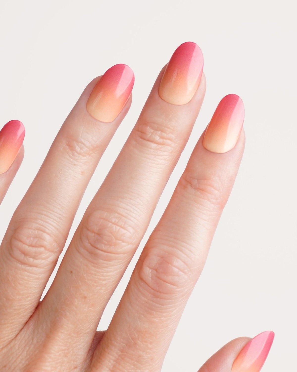 Orange Pink Ombre Bandes en Gel UV