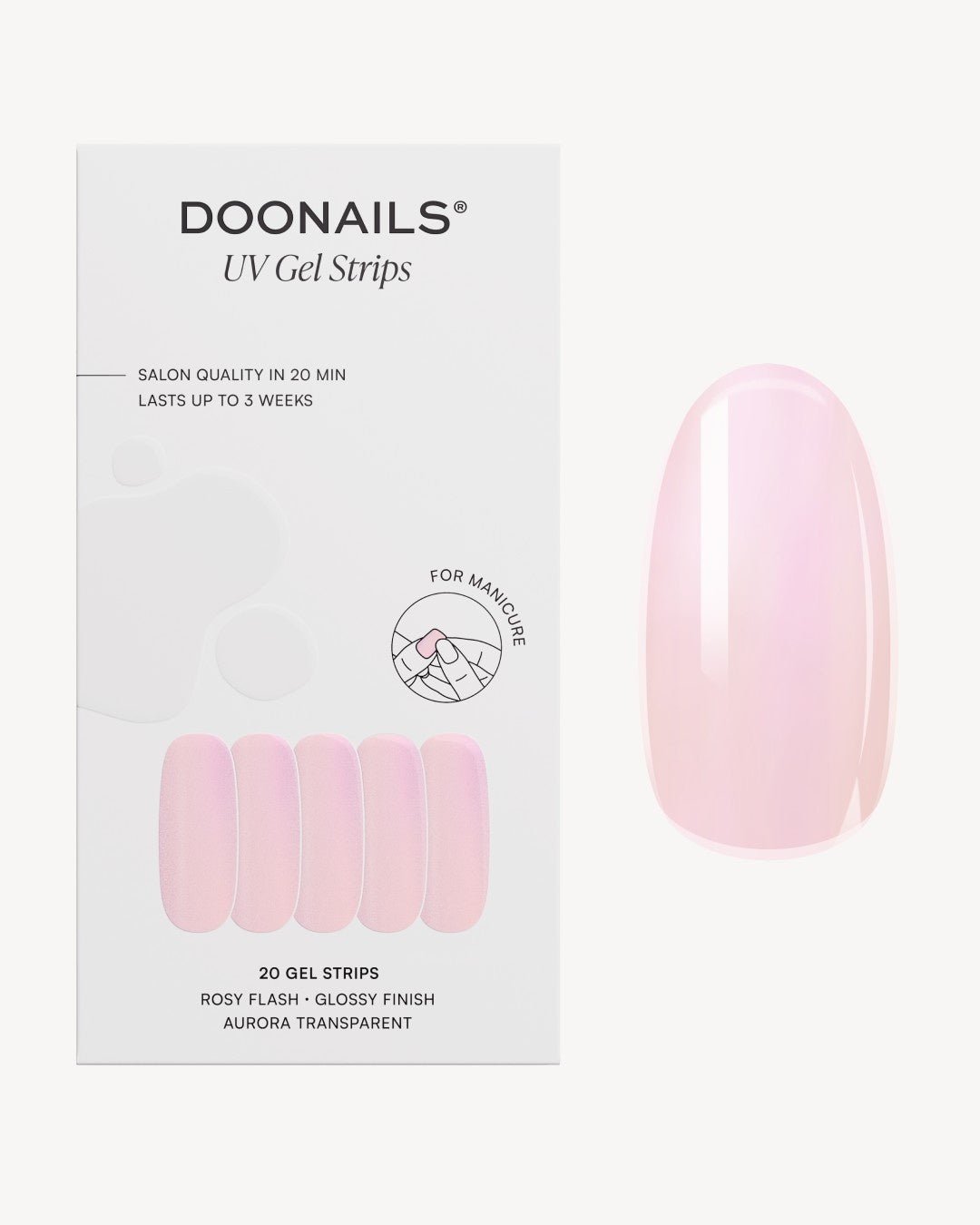 Rosy Flash Bandes en Gel UV