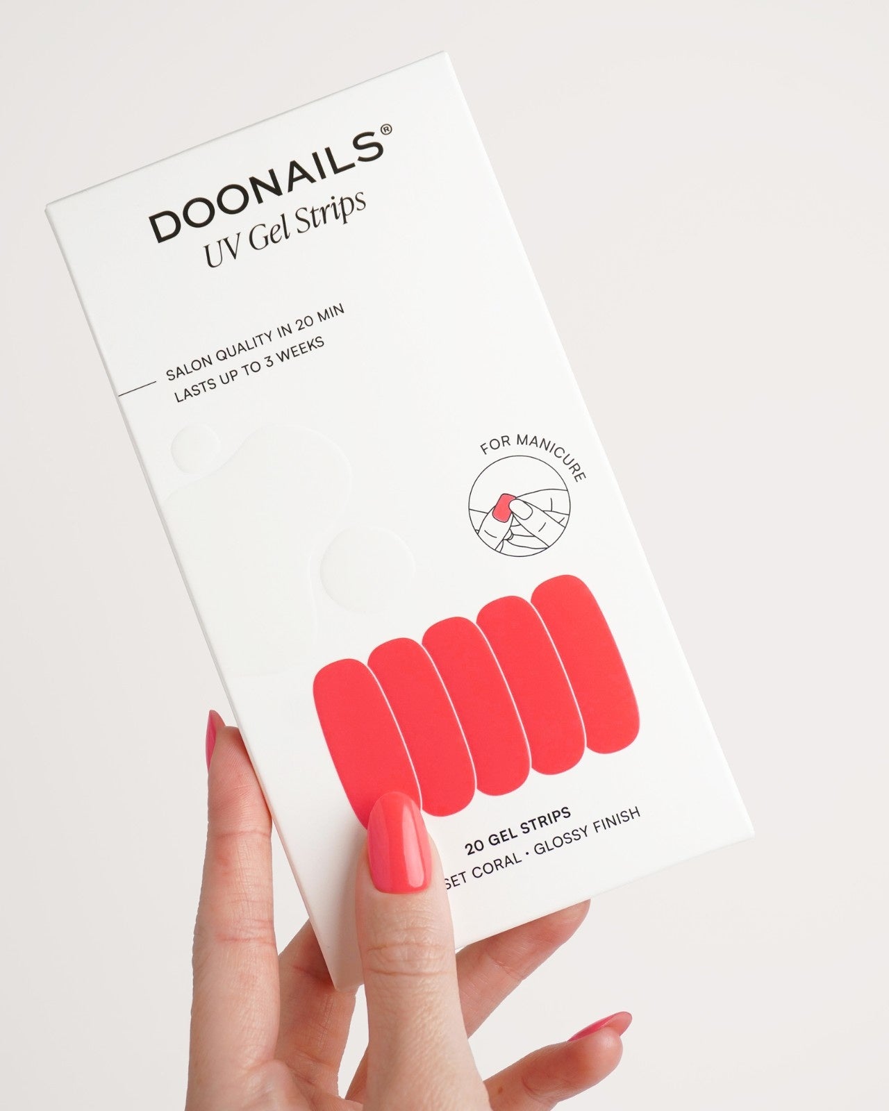 Sunset Coral Bandes en Gel - Doonails France