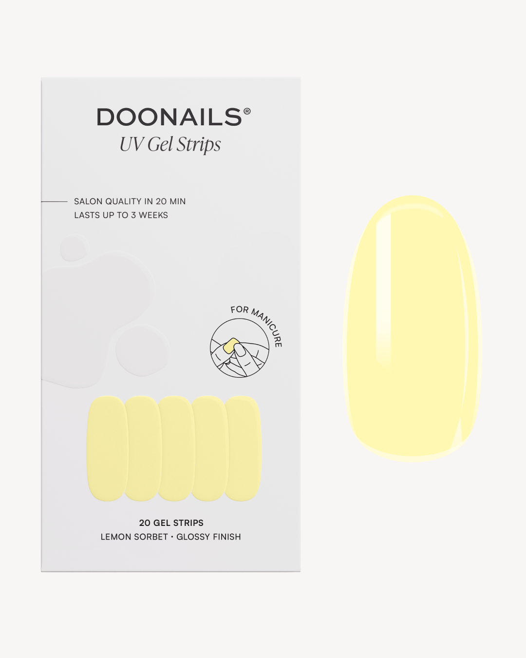 Lemon Sorbet Bandes en Gel