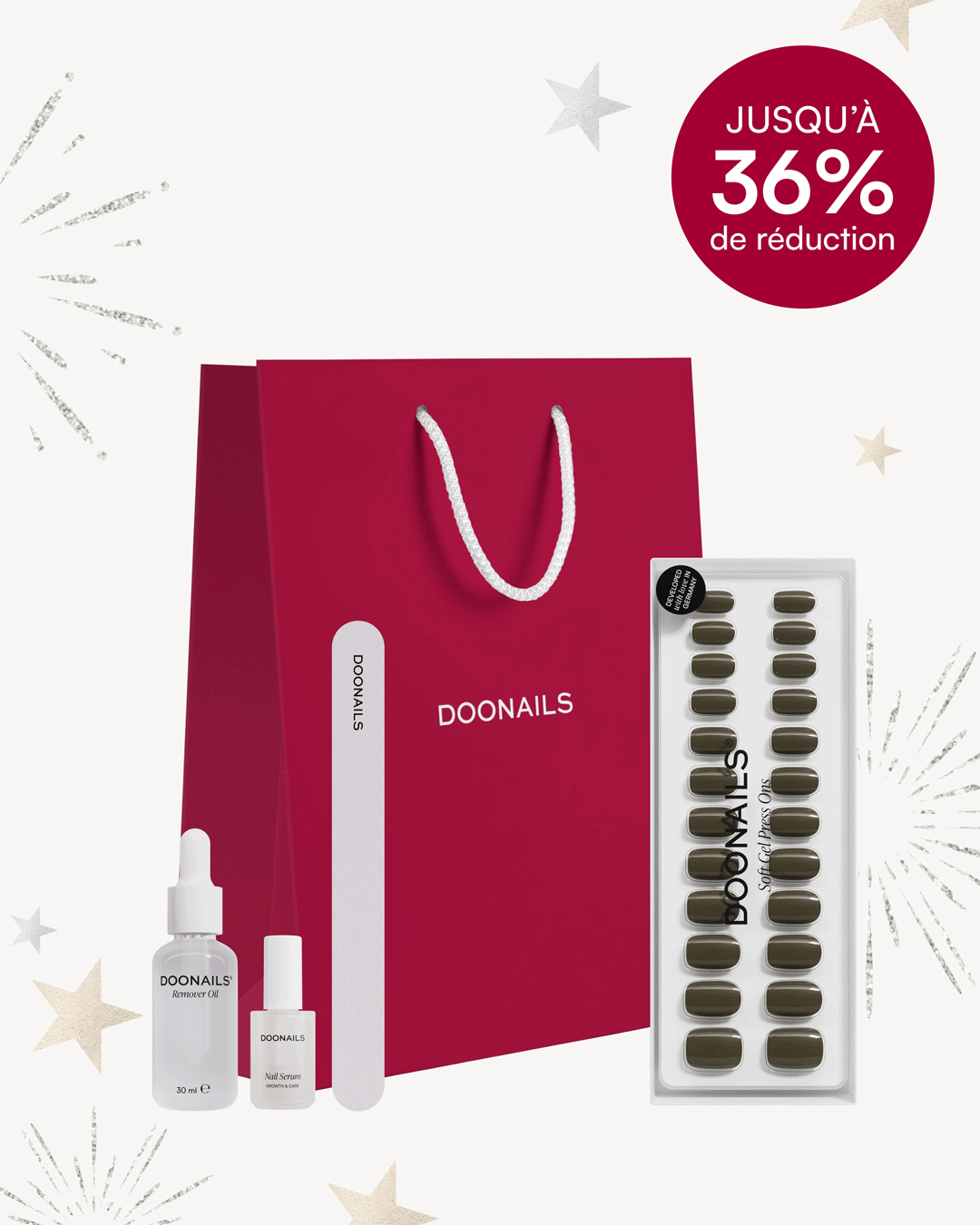 Coffret Cadeau - Press Ons en gel souple