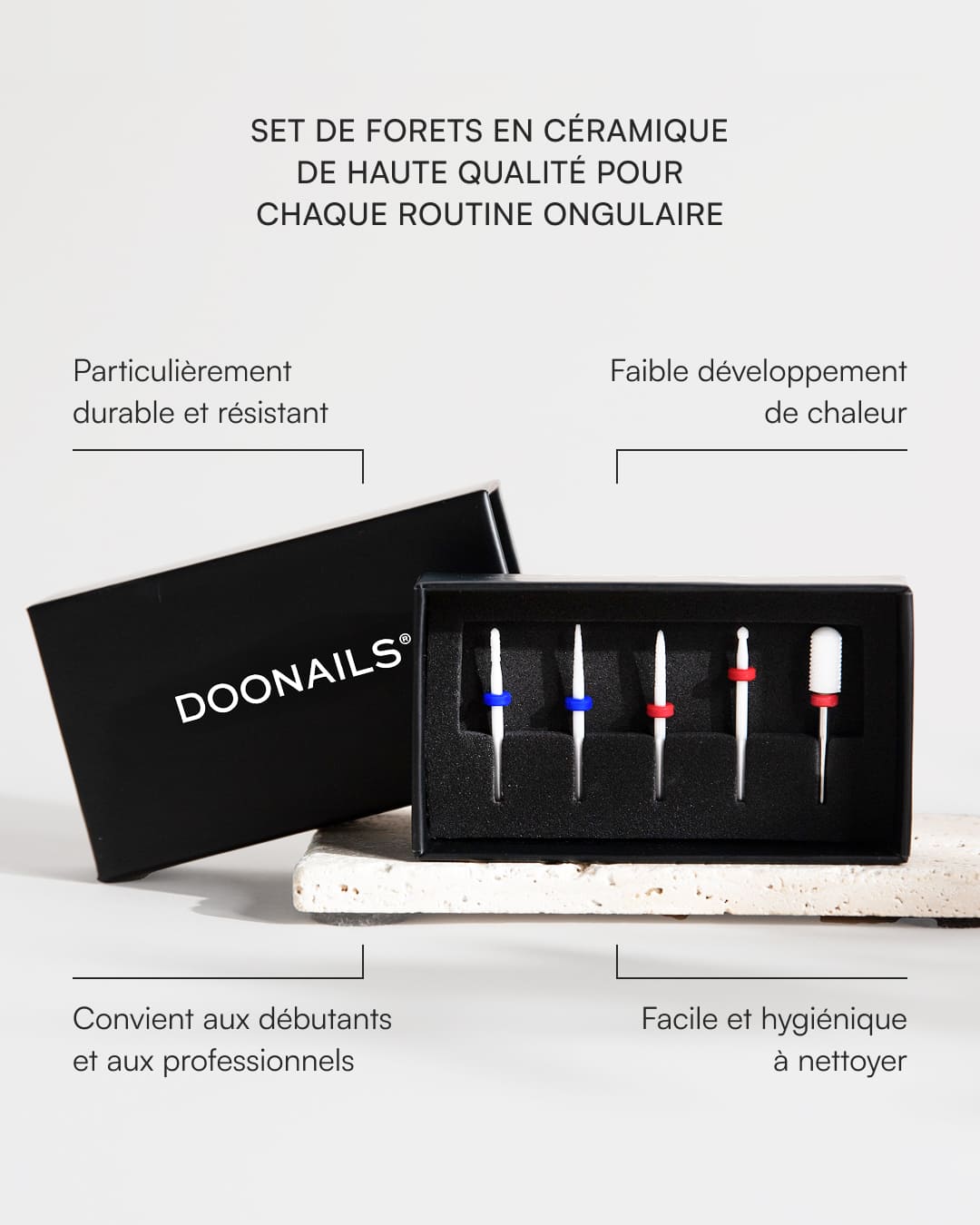Kit d’embouts pour ponceuse à ongles