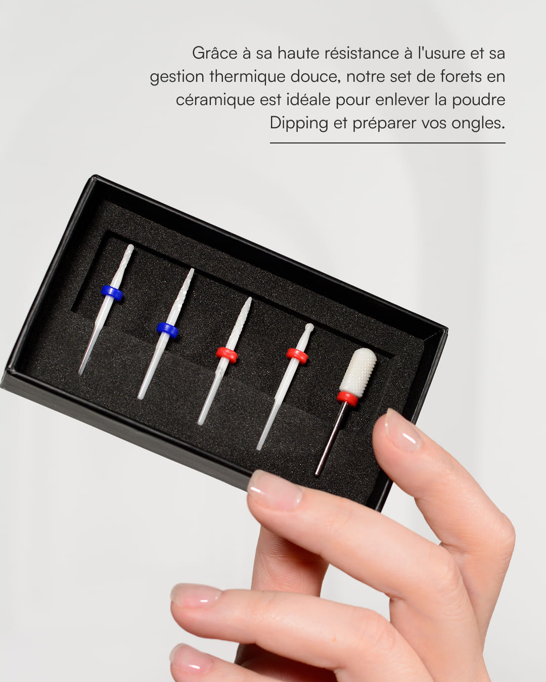Kit d’embouts pour ponceuse à ongles