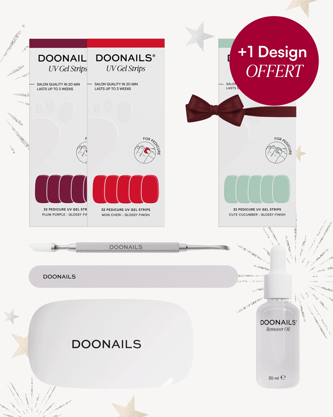 Kit de démarrage du Nouvel An - Bandes en Gel Pédicure