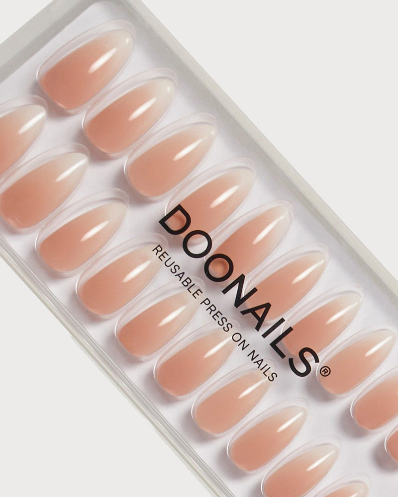 Babyboomer Moyenne Amande Press Ons en Gel Souple