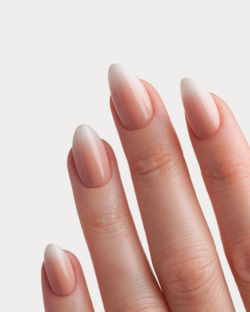 Babyboomer Courte Amande Press On en Gel Souple