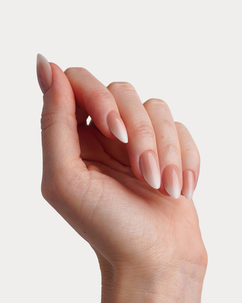 Babyboomer Courte Amande Press On en Gel Souple