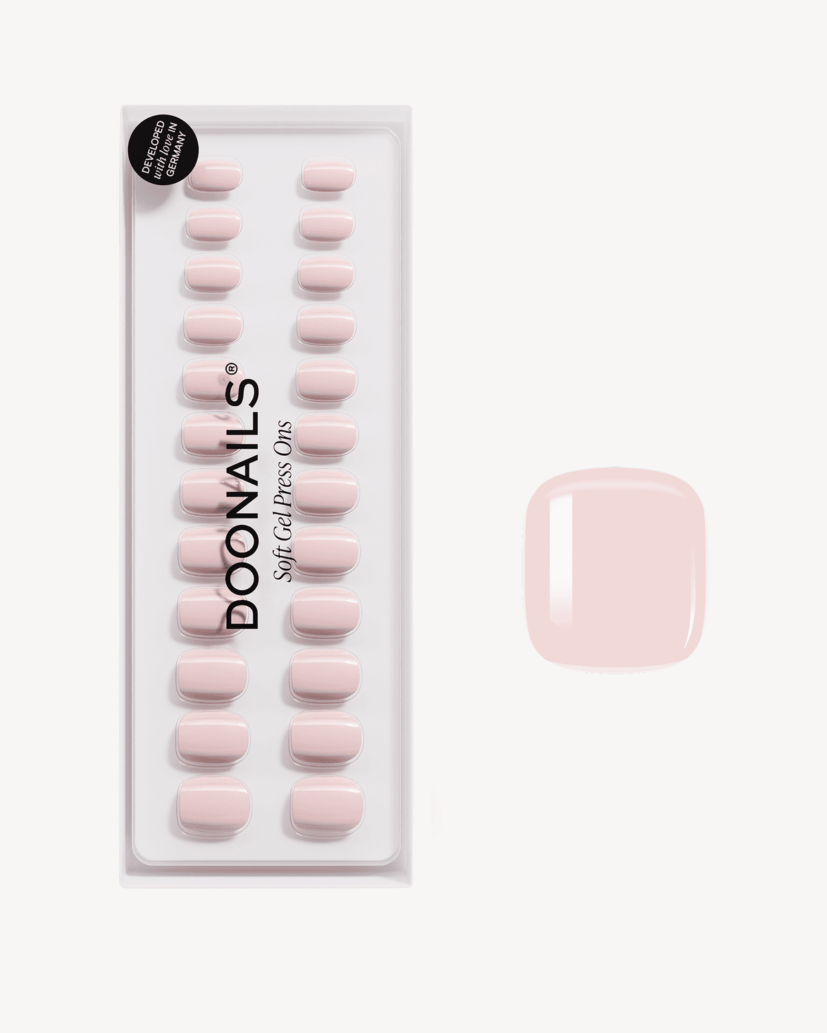 Ballerina Ultra Courte Carré Press On en Gel Souple