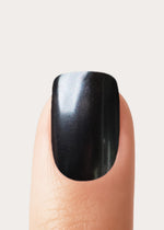 Black Pearl Extra Courte Carré Press On en Gel Souple
