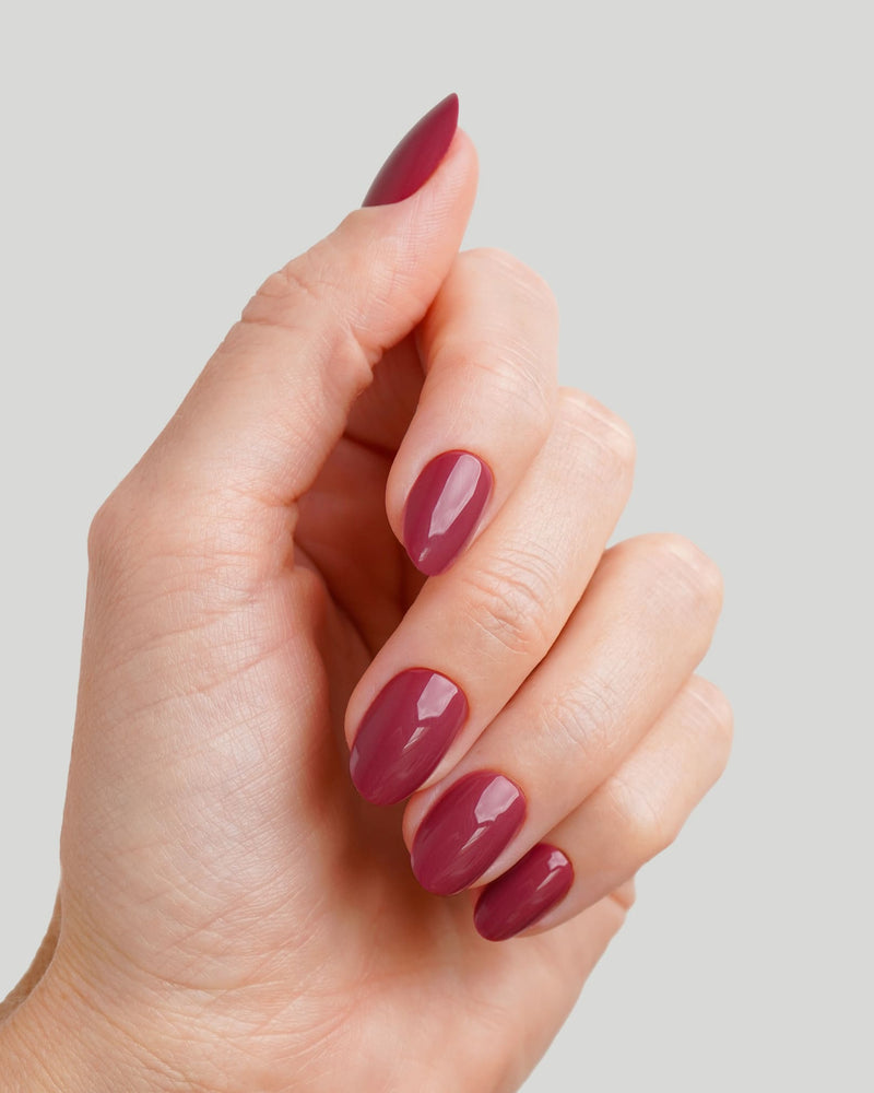 Bubblegum Courte Arrondie Press On en Gel Souple