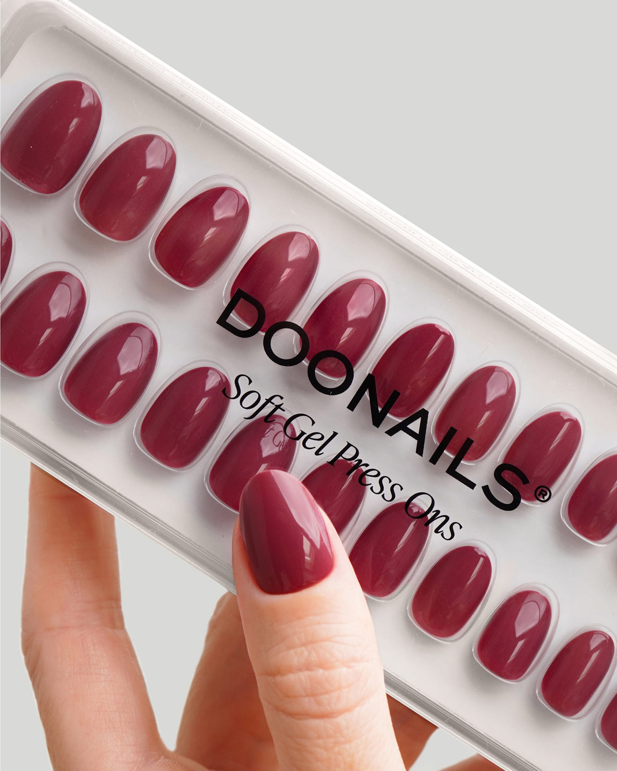 Bubblegum Courte Arrondie Press On en Gel Souple