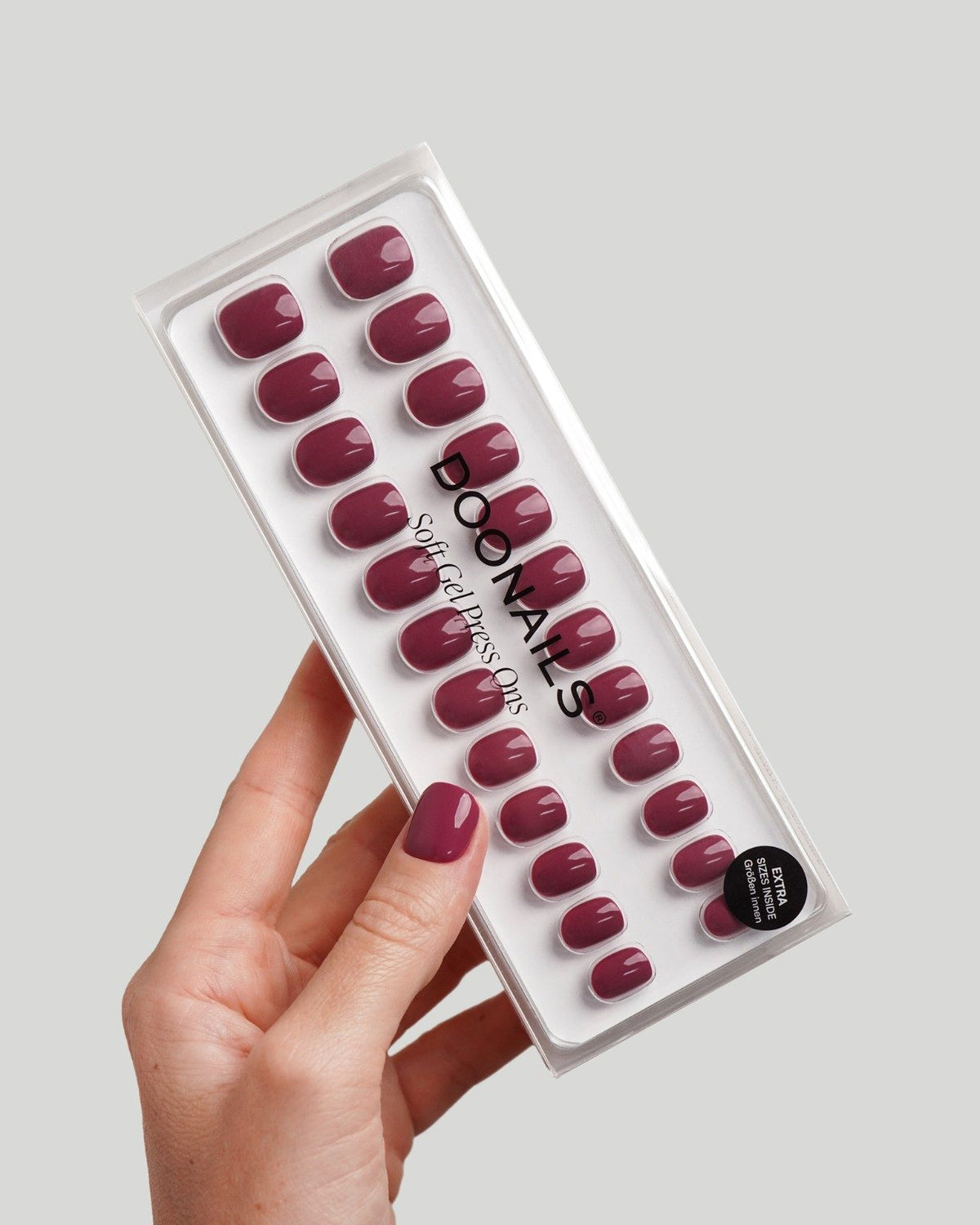 Bubblegum Ultra Courte Carré Press On en Gel Souple