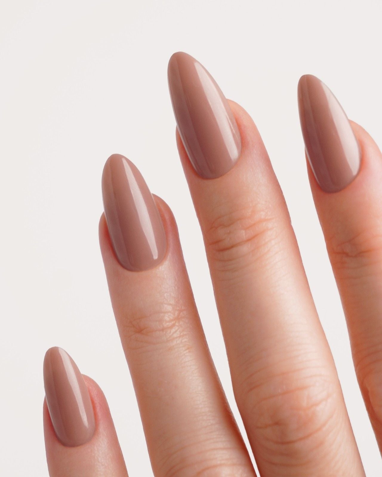 Press Ons en gel souple Espresso Amande Moyenne - Doonails France