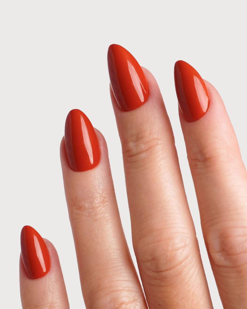 Press Ons en gel souple Fire Place Courte Amande - Doonails France