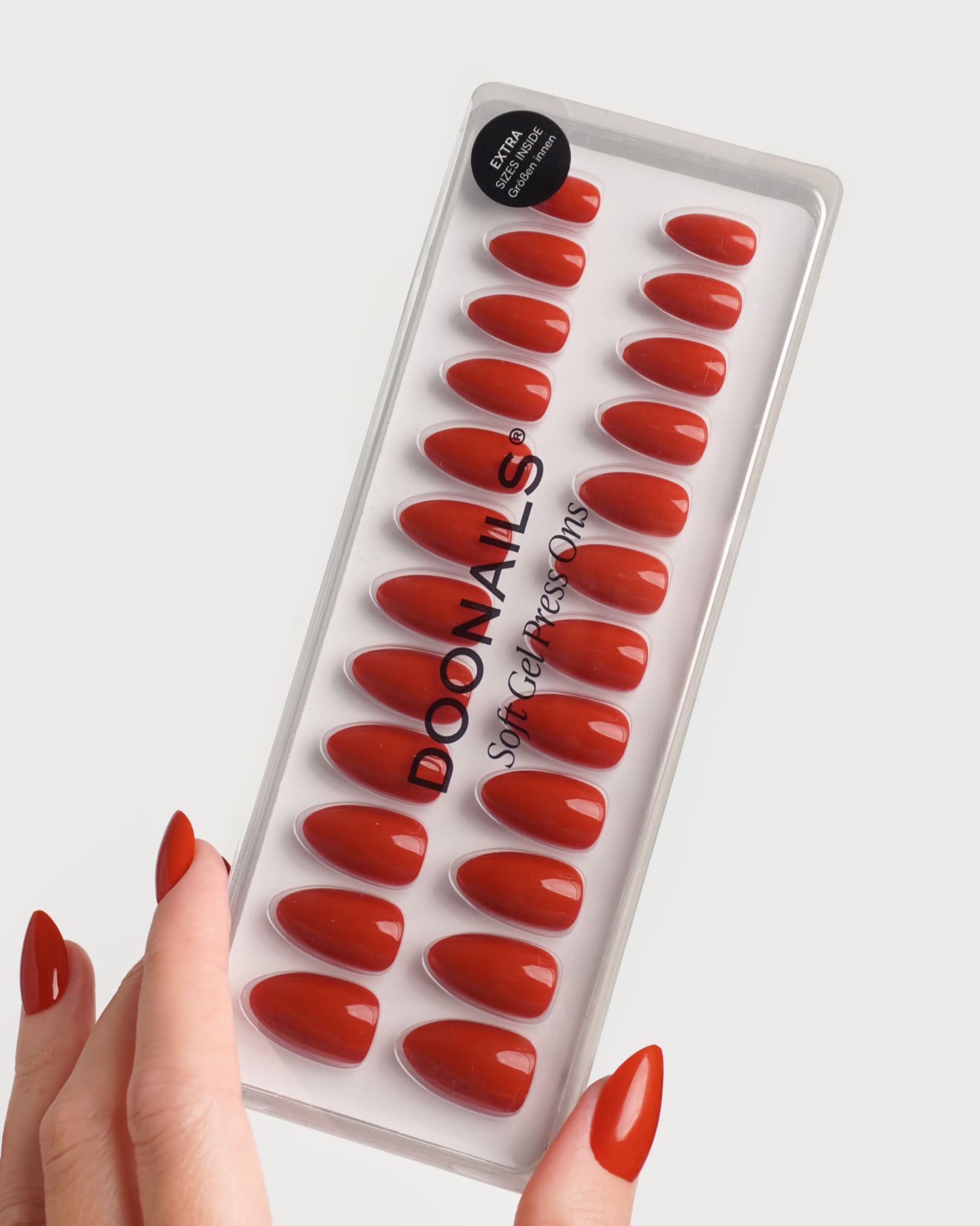 Press Ons en gel souple Fire Place Courte Amande - Doonails France