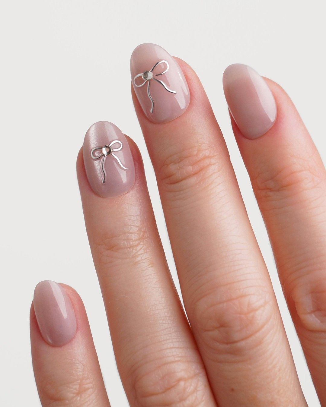 First Date Courte Arrondie Press Ons en Gel Souple