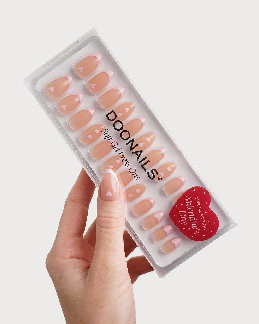 Flirty French Courte Amande Press On en Gel Souple