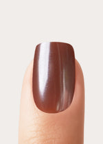 Glazed Chocolate Courte Carré Press On en Gel Souple