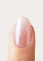 Glazed Babyboomer Courte Arrondie Press On en Gel Souple