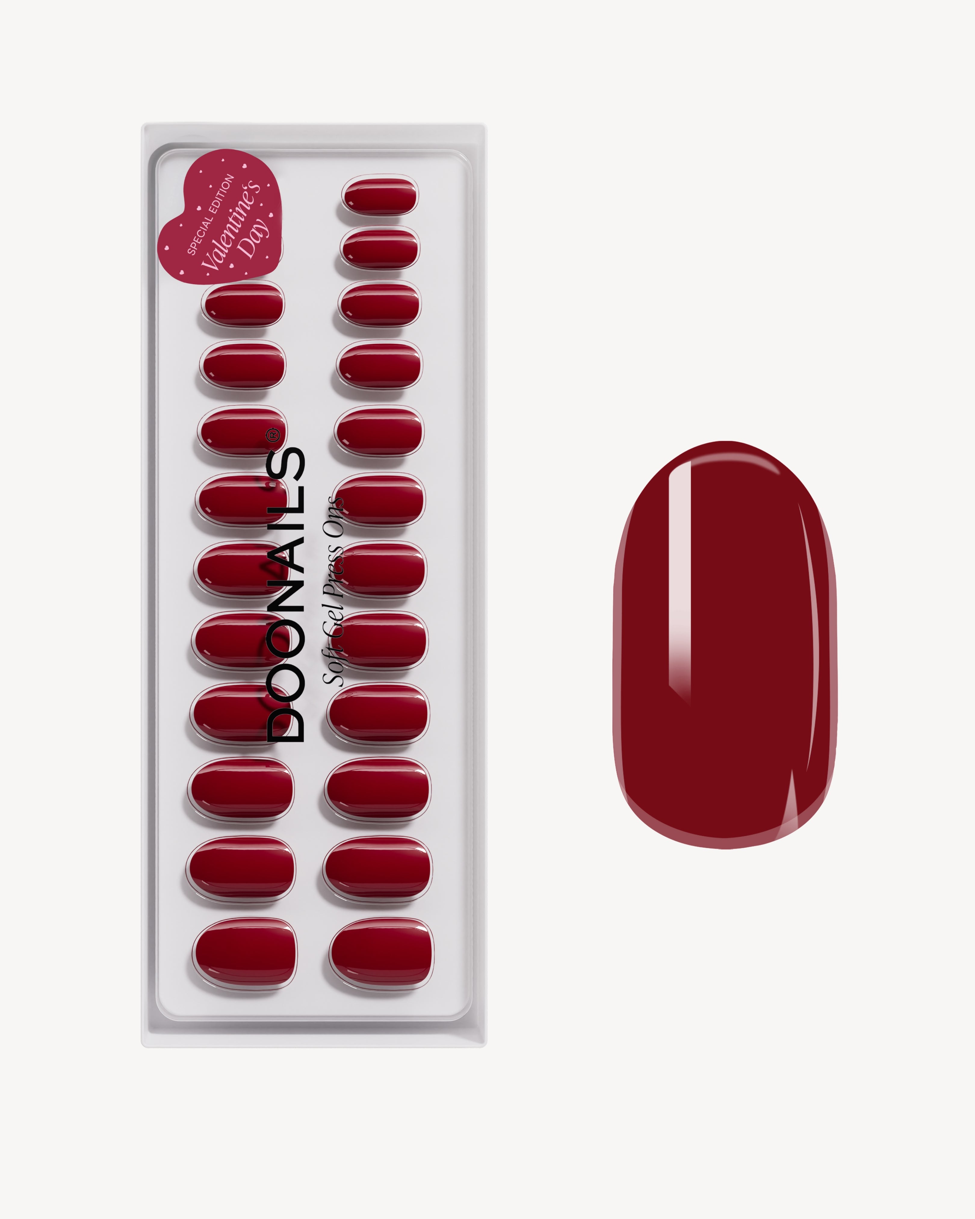 Heartbreaker Moyenne Arrondie Press Ons en Gel Souple