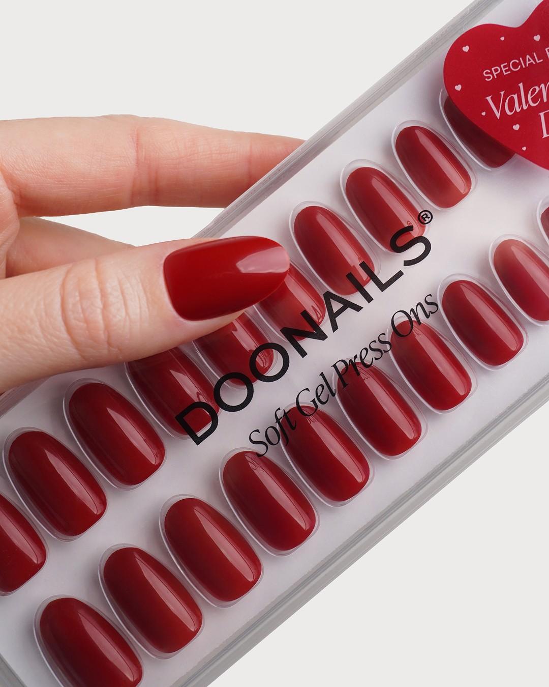 Heartbreaker Moyenne Arrondie Press Ons en Gel Souple