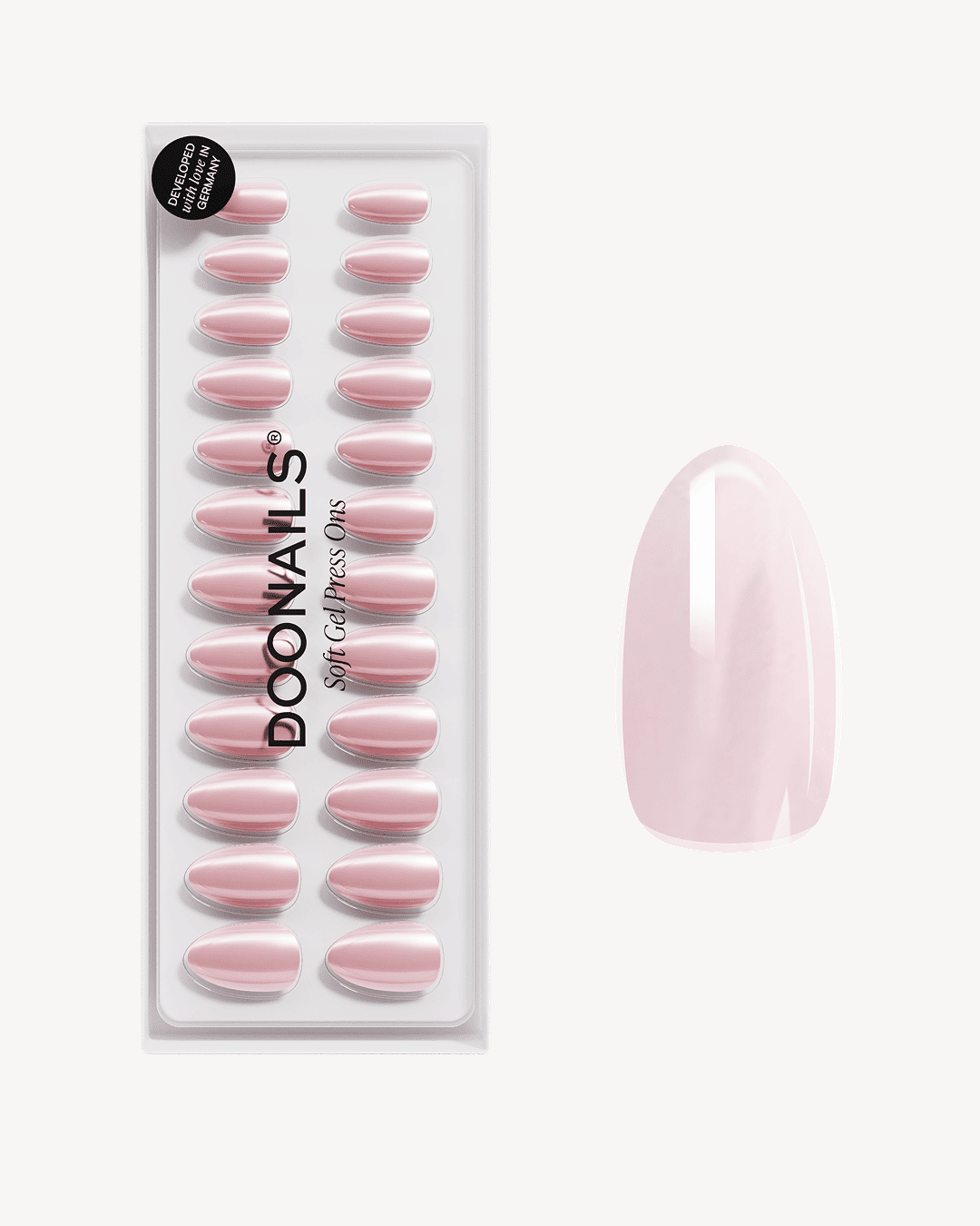 Jetset Courte Amande Press On en Gel Souple