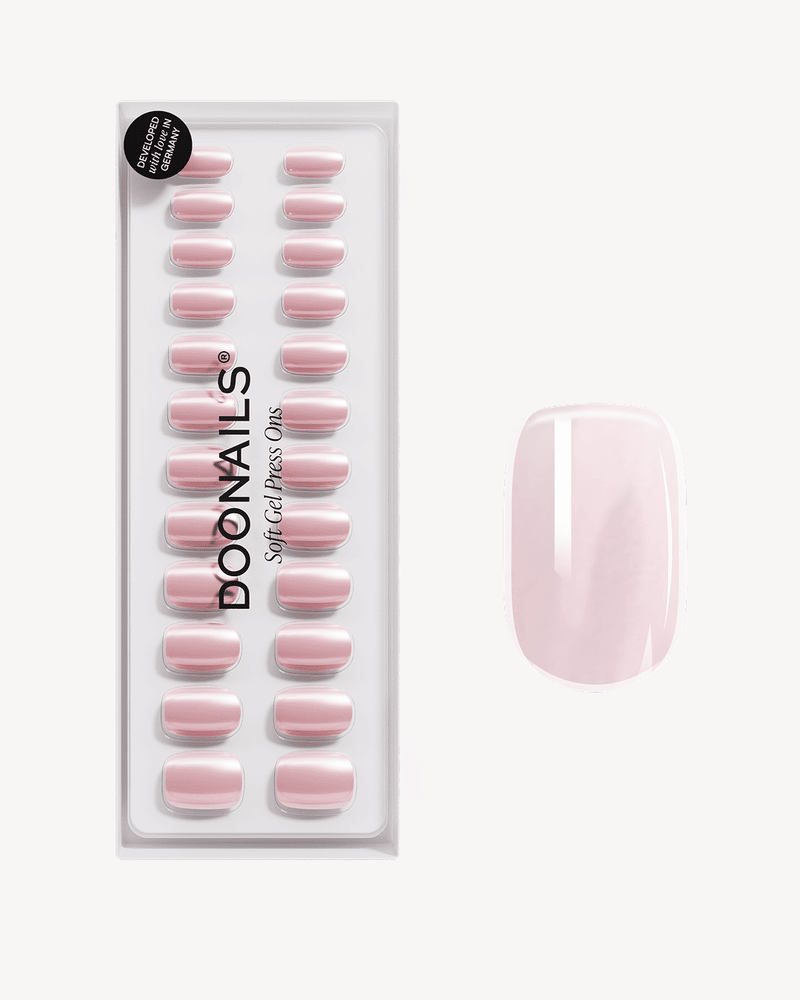 Jetset Courte Carré Press On en Gel Souple