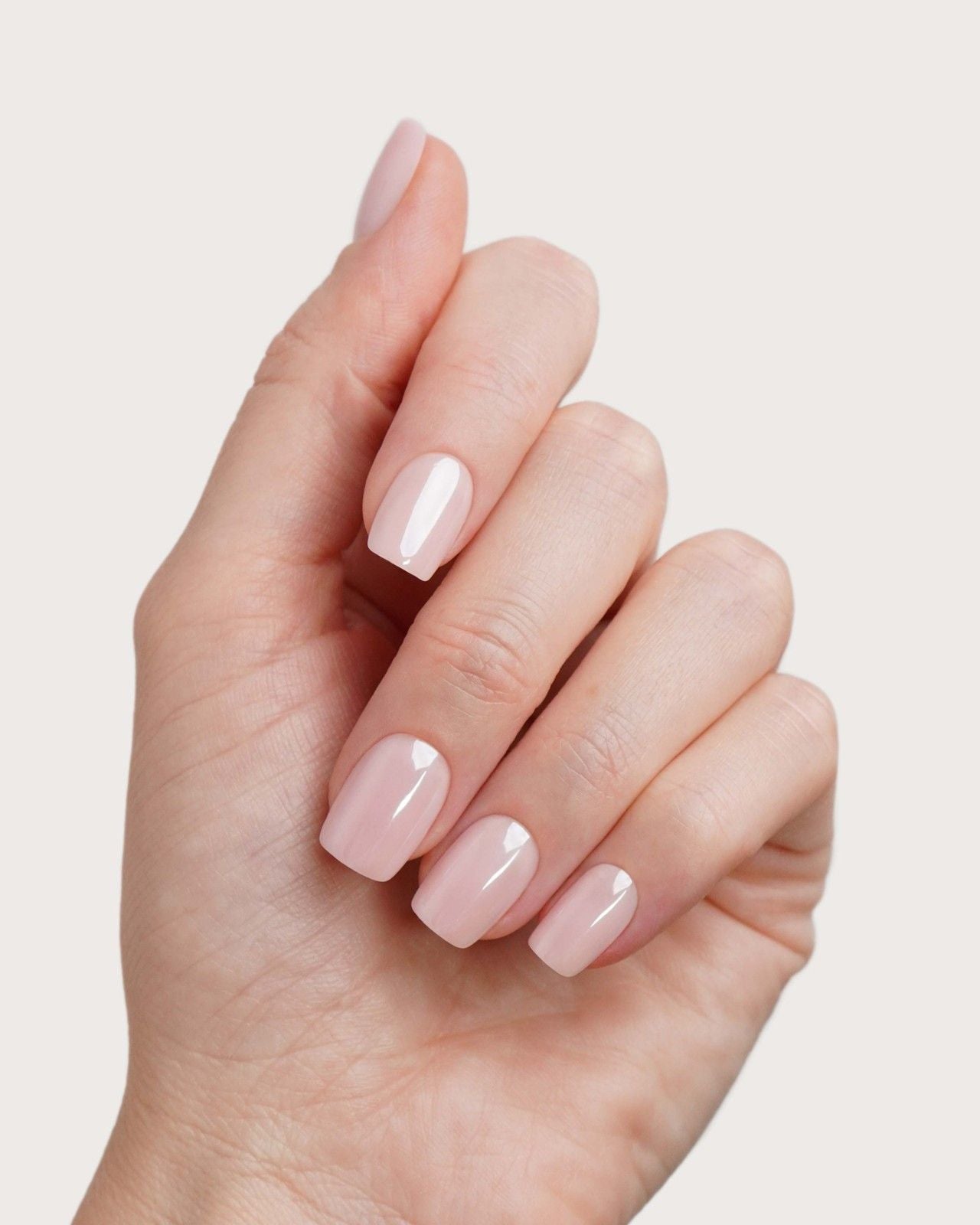 Jetset Courte Carré Press On en Gel Souple