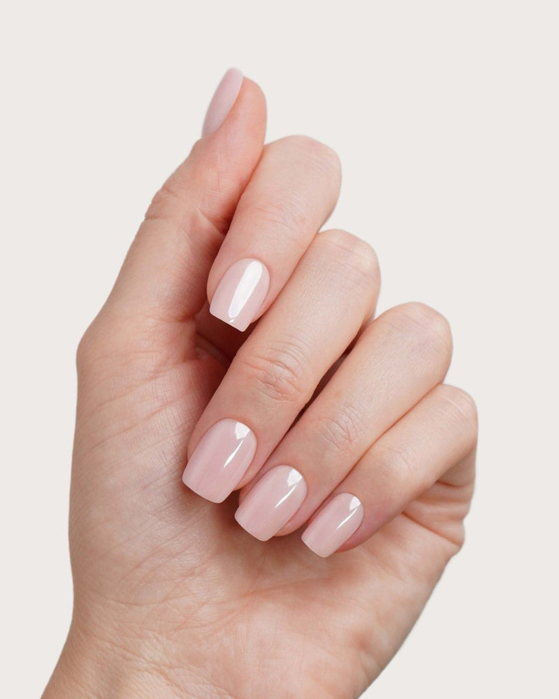 Jetset Courte Carré Press On en Gel Souple