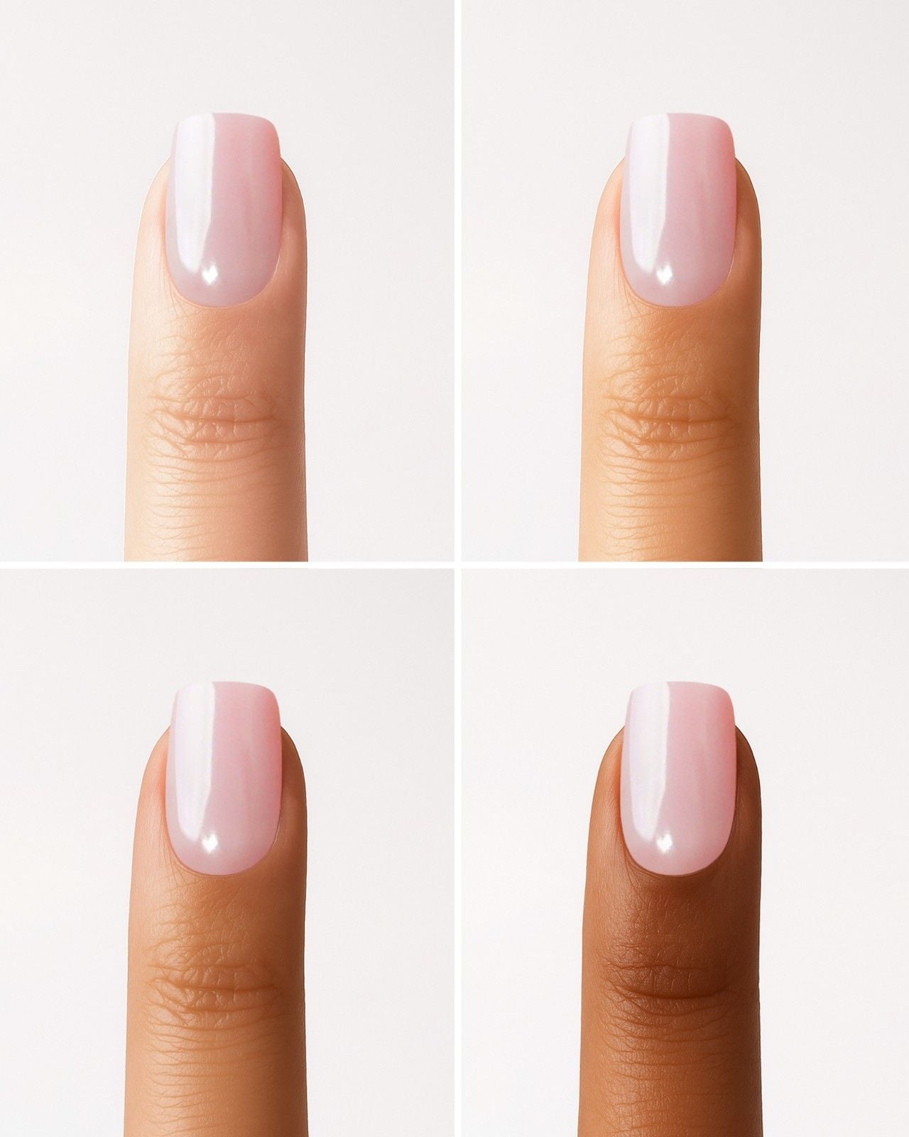 Jetset Courte Carré Press On en Gel Souple