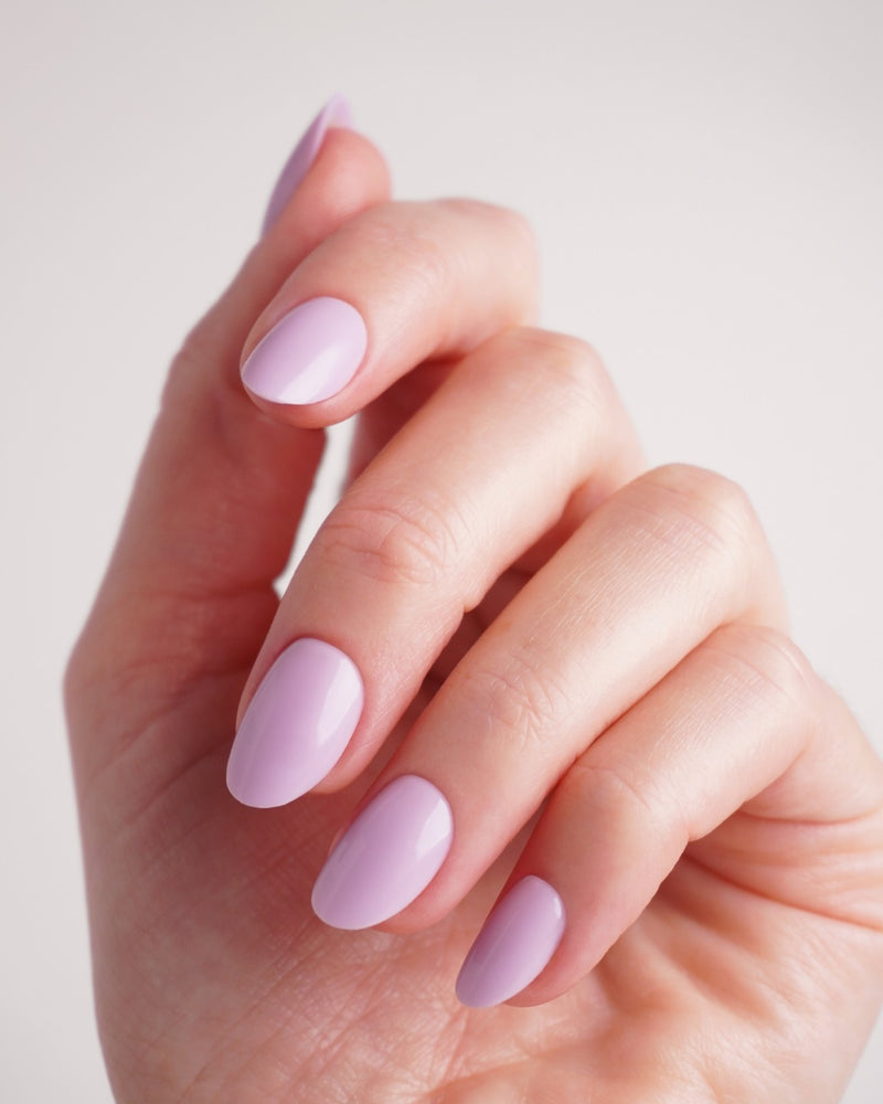 Press Ons en gel souple Lavender Mist Courte Arrondie - Doonails France