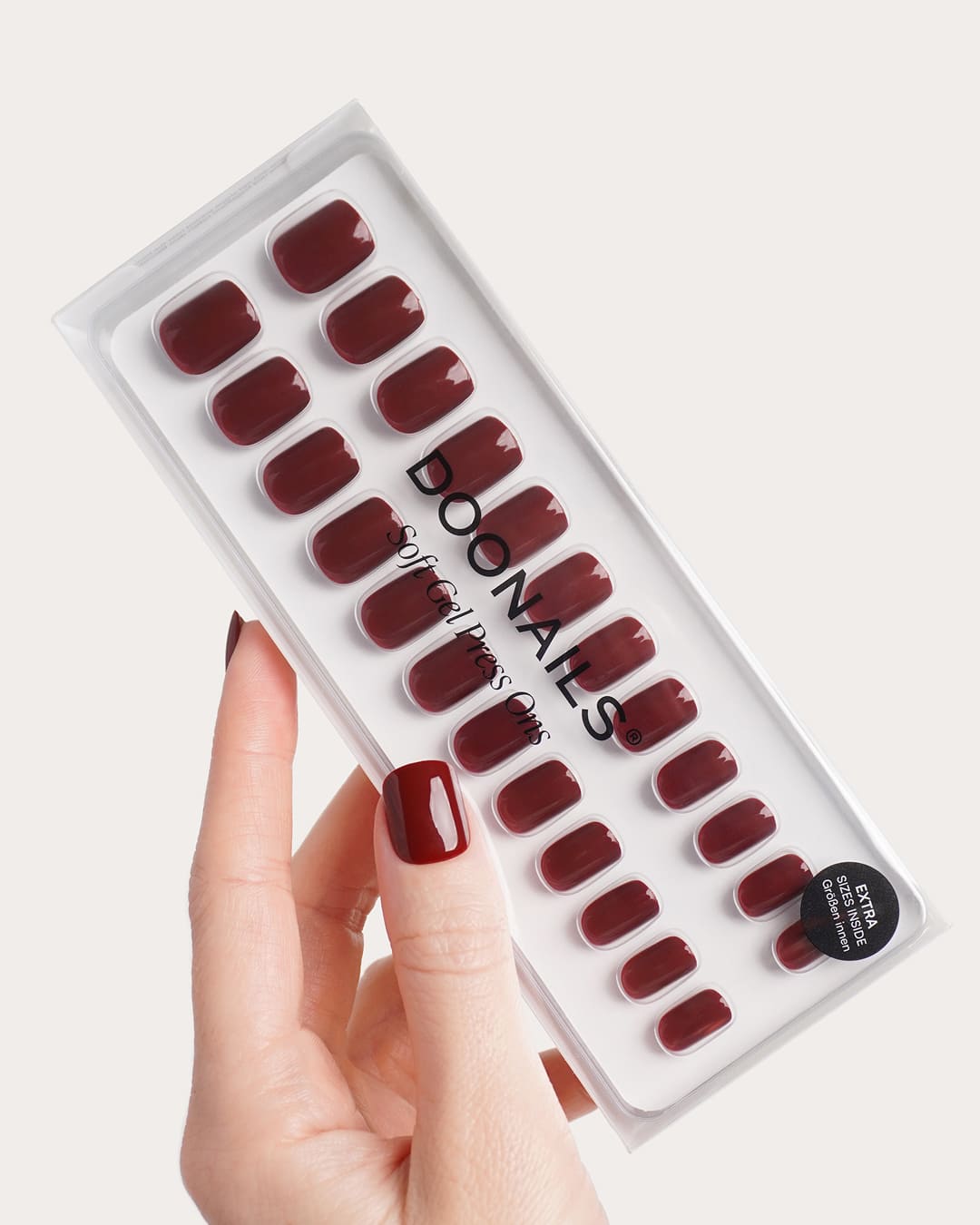 Love Paris Extra Courte Carré Press On en Gel Souple