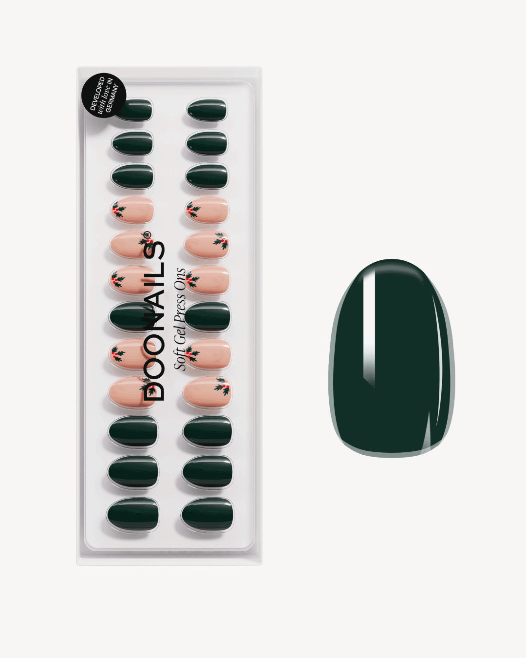 Mistletoe Kiss Limited Edition Soft Gel Press Ons France