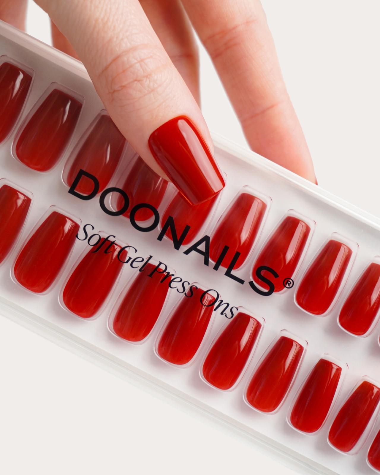 Press Ons en gel souple Mon Cheri Courte Ballerine - Doonails France