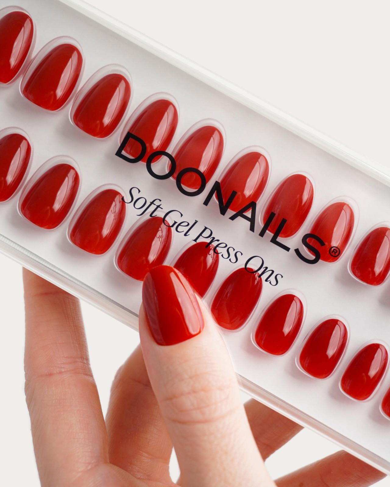 Press Ons en gel souple Mon Cheri Courte Arrondie - Doonails France