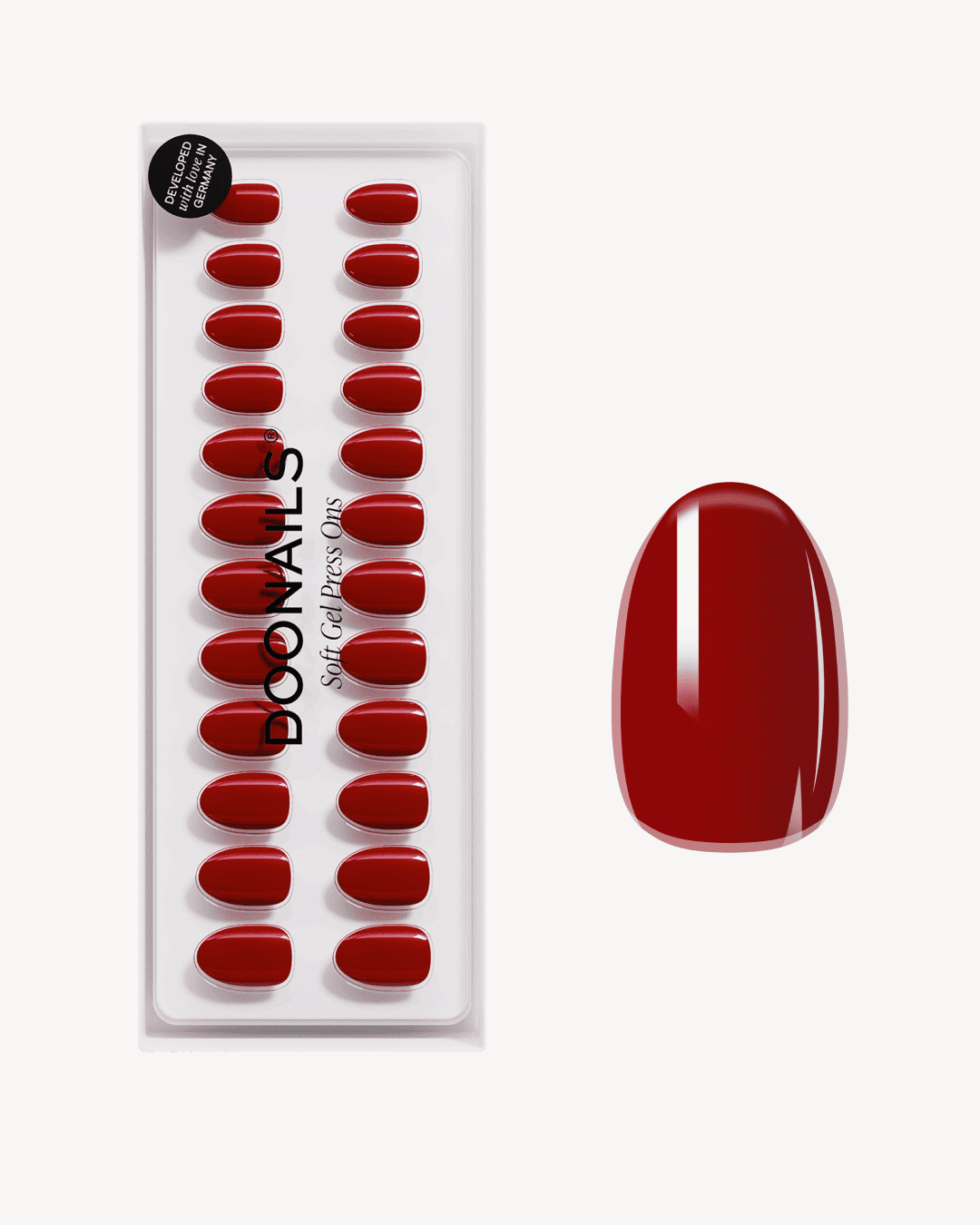 Press Ons en gel souple Mon Cheri Courte Arrondie - Doonails France