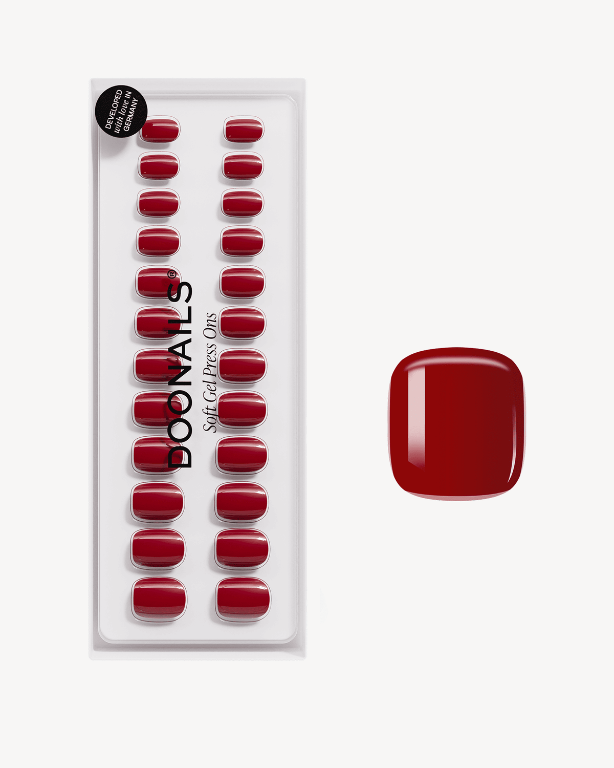 Mon Cheri Ultra Courte Carré Press On en Gel Souple