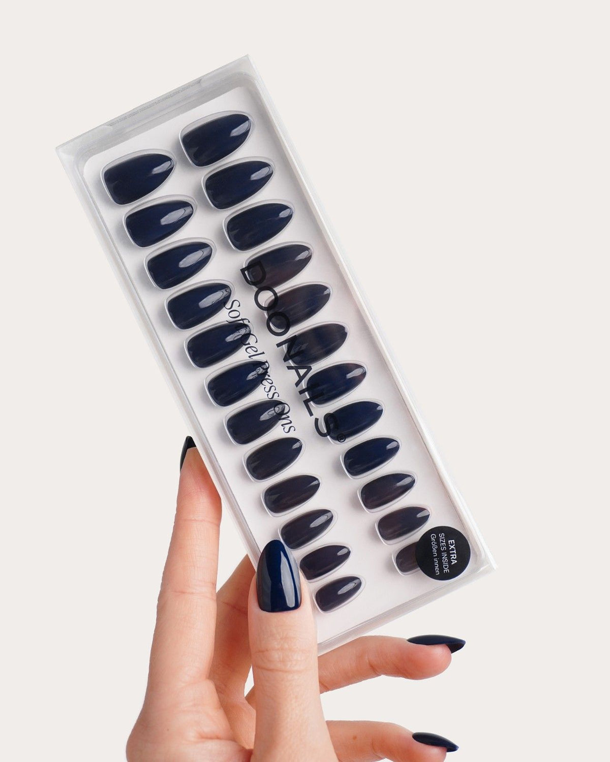 Ocean Courte Amande Press On en Gel Souple