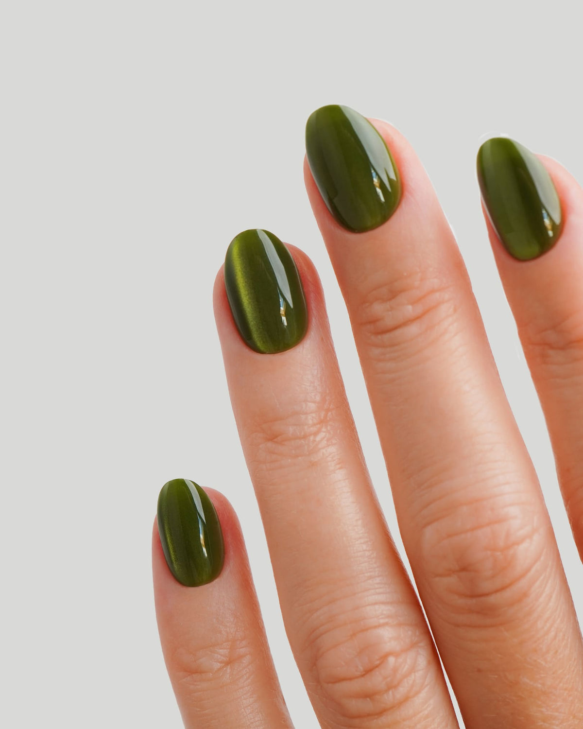 Olive You Courte Arrondie Press On en Gel Souple