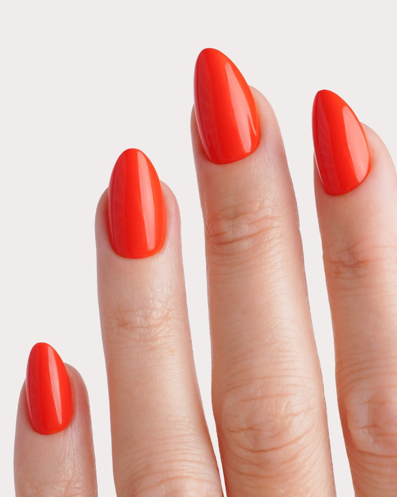 Press Ons en gel souple On Fire Courte Amande - Doonails France