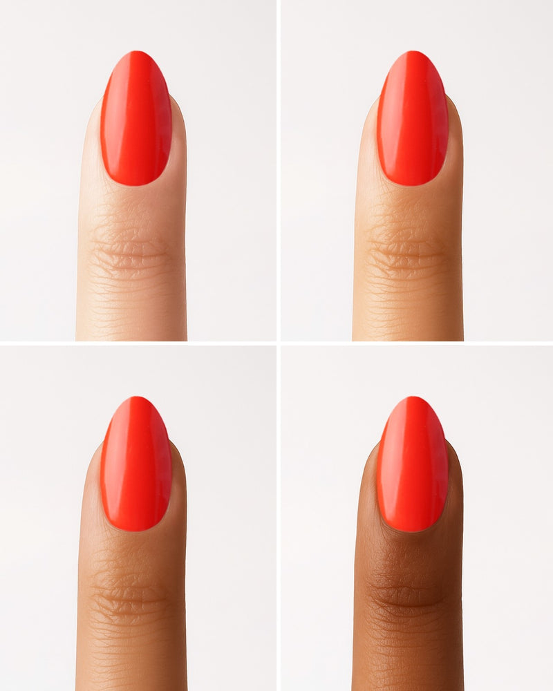 Press Ons en gel souple On Fire Courte Amande - Doonails France