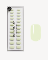 Pistachio Courte Carré Press On en Gel SoupleDoonails