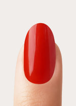 Rose Red Moyenne Arrondie Press On en Gel Souple