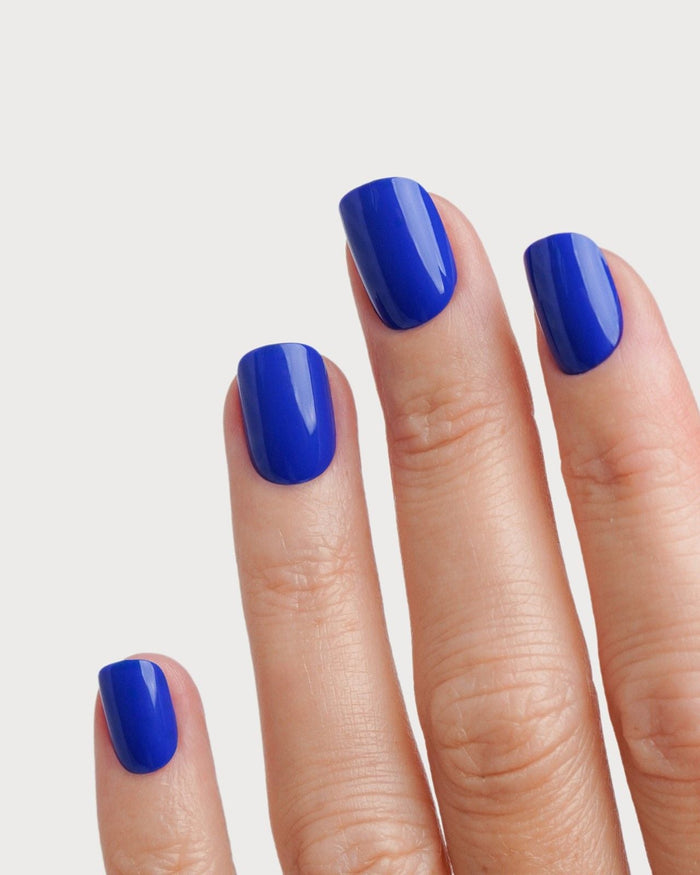 Santorini Extra Courte Carré Press On en Gel Souple